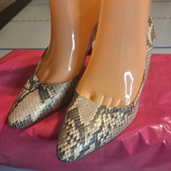 Cole Haan Shoes - Cole Haan Roccia Snakeskin Pattern  Women's Heels. Size 6 B